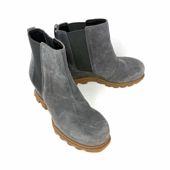 EUC Sorel Women's Joan of Arctic Wedge III Chelsea Boot Size 6.5 - Picture 2 of 9